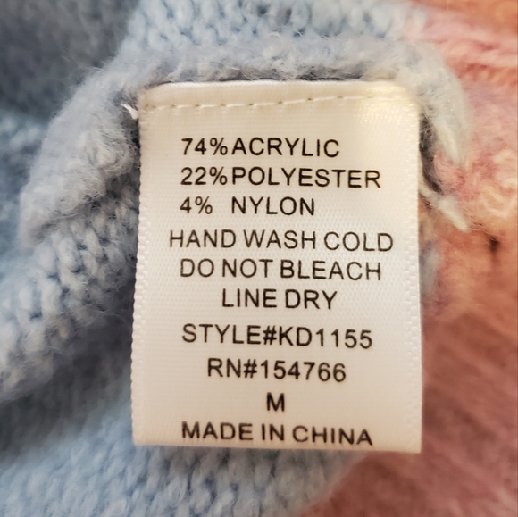 KAYLA'S ARMOIRE | Women's multi-color block stripe sweater. Size medium. NWT. - Picture 5 of 5